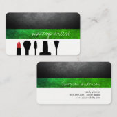 Makeup Artist / Makeup kit / Groen Visitekaartje (Voorkant / Achterkant)