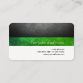 Makeup Artist / Makeup kit / Groen Visitekaartje (Achterkant)