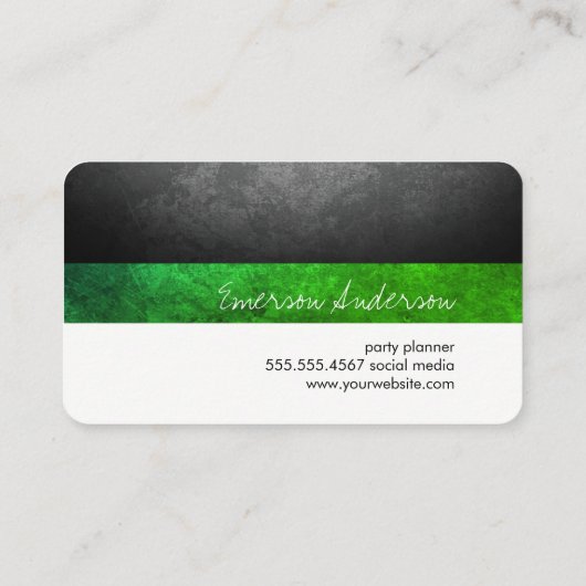 Makeup Artist / Makeup kit / Groen Visitekaartje (Achterkant)