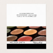 Makeup Artist | Makeup Kit | Palet Visitekaartje (Buitenkant ongevouwen)