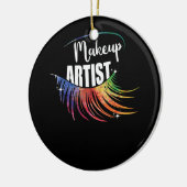 Makeup Artist Makeup Lover Eyelash Mooi Keramisch Ornament (Links)