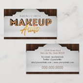 Makeup Artist Marquee Visitekaartje (Voorkant / Achterkant)