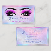 Makeup Artist Microblade Eyelash Holograaf HotPink Visitekaartje (Voorkant / Achterkant)