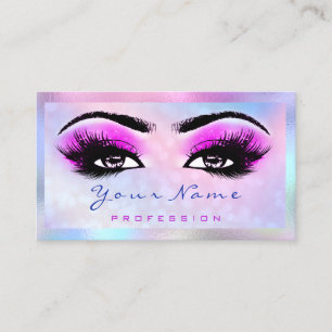 Makeup Artist Microblade Eyelash Holograaf HotPink Visitekaartje