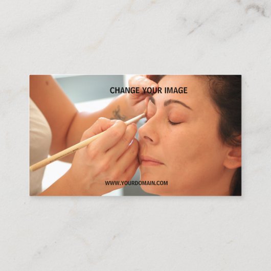 Makeup Artist Model Visitekaartje (Achterkant)