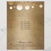 Makeup Artist Modern Gold Confetti Stip Grunge Flyer (Voorkant)