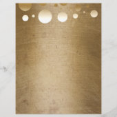 Makeup Artist Modern Gold Confetti Stip Grunge Flyer (Achterkant)