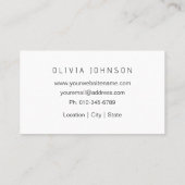 Makeup Artist Modern Hand Lettered Business Card Visitekaartje (Achterkant)