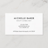 Makeup Artist Modern Navy Blue Waterverf Visitekaartje (Achterkant)