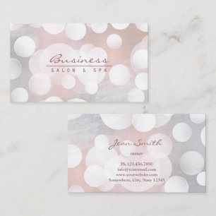 Makeup Artist Modern Silver Beauty Salon Spa Visitekaartje
