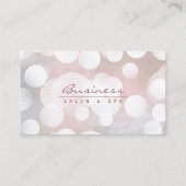 Makeup Artist Modern Silver Beauty Salon Spa Visitekaartje (Voorkant)