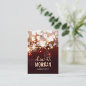 Makeup Artist - Moderne glitter Sparkle Visitekaartje (Staand voorkant)