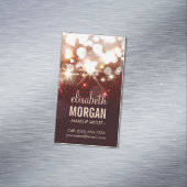 Makeup Artist - Moderne glitter Sparkle Visitekaartje Magneet (Voorbeeld)