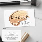 Makeup Artist Moderne Typografie Visitekaartje