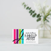 Makeup Artist Monogram Visitekaartje (Staand voorkant)