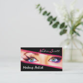 Makeup Artist Monogram Visitekaartje (Staand voorkant)