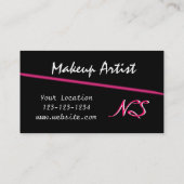 Makeup Artist Monogram Visitekaartje (Achterkant)