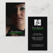 Makeup Artist Monogram Visitekaartjes (Voorkant / Achterkant)