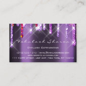 Makeup Artist Nail Artist Roze Violet Lashes Visitekaartje (Achterkant)