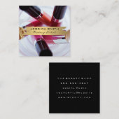 Makeup Artist | Nail- en Makeup-tools Vierkante Visitekaartje (Voorkant / Achterkant)