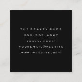 Makeup Artist | Nail- en Makeup-tools Vierkante Visitekaartje (Achterkant)