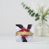 Makeup Artist | Nail- en Makeup-tools Vierkante Visitekaartje (Staand voorkant)