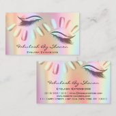 Makeup Artist Nails Eyelash Extension Holograp Vip Visitekaartje (Voorkant / Achterkant)