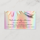 Makeup Artist Nails Eyelash Extension Holograp Vip Visitekaartje (Achterkant)
