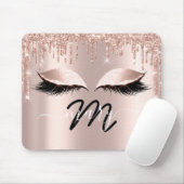 Makeup Artist Name Monogram Roos Lashes Extension Muismat (Met muis)