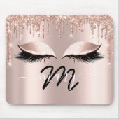 Makeup Artist Name Monogram Roos Lashes Extension Muismat (Voorkant)