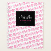 Makeup Artist Neon Lip Pattern Day Planner (Voorkant)