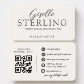 Makeup Artist Neutral QR Code Visitekaartje