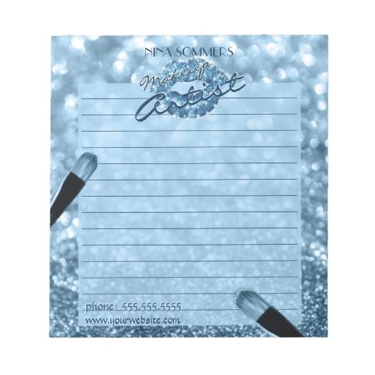 Makeup Artist Notitieblok (Voorkant)