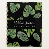 Makeup Artist Oerwoud Greenery Waterverf Monstera Planner (Voorkant)