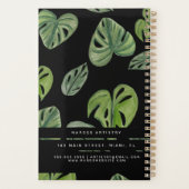 Makeup Artist Oerwoud Greenery Waterverf Monstera Planner (Achterkant)