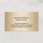 Makeup Artist Paars Glitter Lips Salon Loyalty (Achterkant)