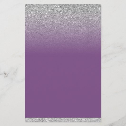 Makeup Artist Paars Lips Silver Glitter Salon Flyer (Achterkant)