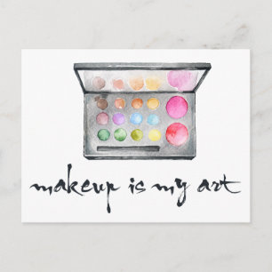Makeup Artist Palette - "Makeup is Mijn Kunst"Cita Briefkaart