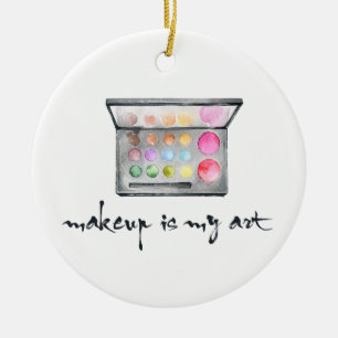 Makeup Artist Palette - "Makeup is Mijn Kunst"Cita Keramisch Ornament