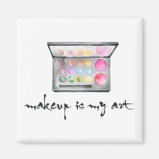 Makeup Artist Palette - "Makeup is Mijn Kunst"Cita Magneet (Voorkant)