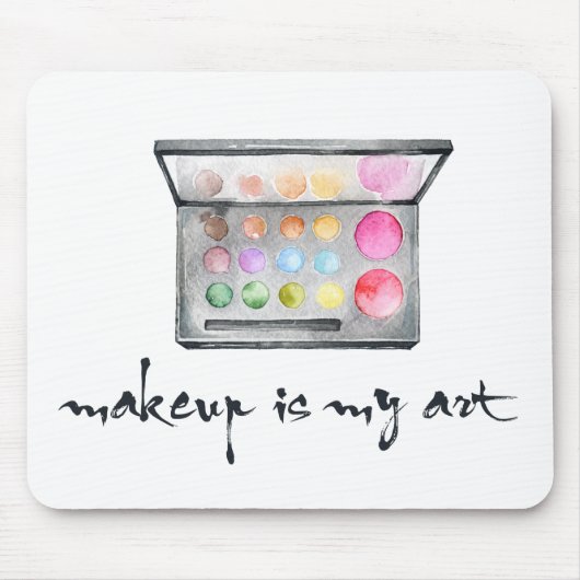 Makeup Artist Palette - "Makeup is Mijn Kunst"Cita Muismat (Voorkant)