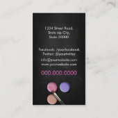 Makeup Artist / Palette Visitekaartje (Achterkant)