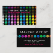 Makeup Artist Palette Visitekaartje Bright (Voorkant / Achterkant)