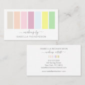 Makeup Artist Pastel Palette Eyeshadow Visitekaartje (Voorkant / Achterkant)