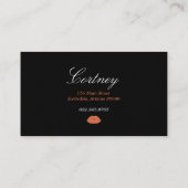 Makeup Artist/Perziklips - Dikte Visitekaartjes (Achterkant)