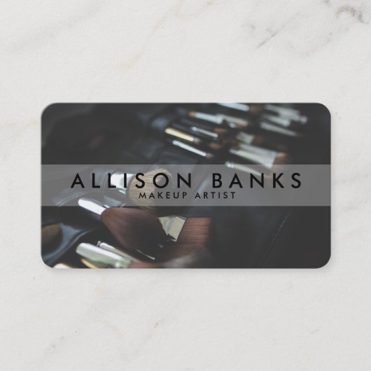 Makeup Artist Photo Visitekaartje (Voorkant)