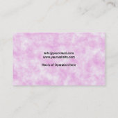 Makeup Artist Pink Clouds Visitekaartje (Achterkant)