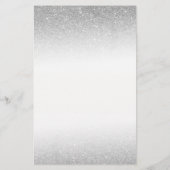 Makeup Artist Pink Lips Silver Glitter Salon Flyer (Achterkant)