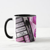 Makeup Artist Pink Lipstick Kiss Beauty Salon Mok (Links)