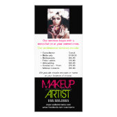 Makeup Artist Portfolio Reclamekaart (Achterkant)